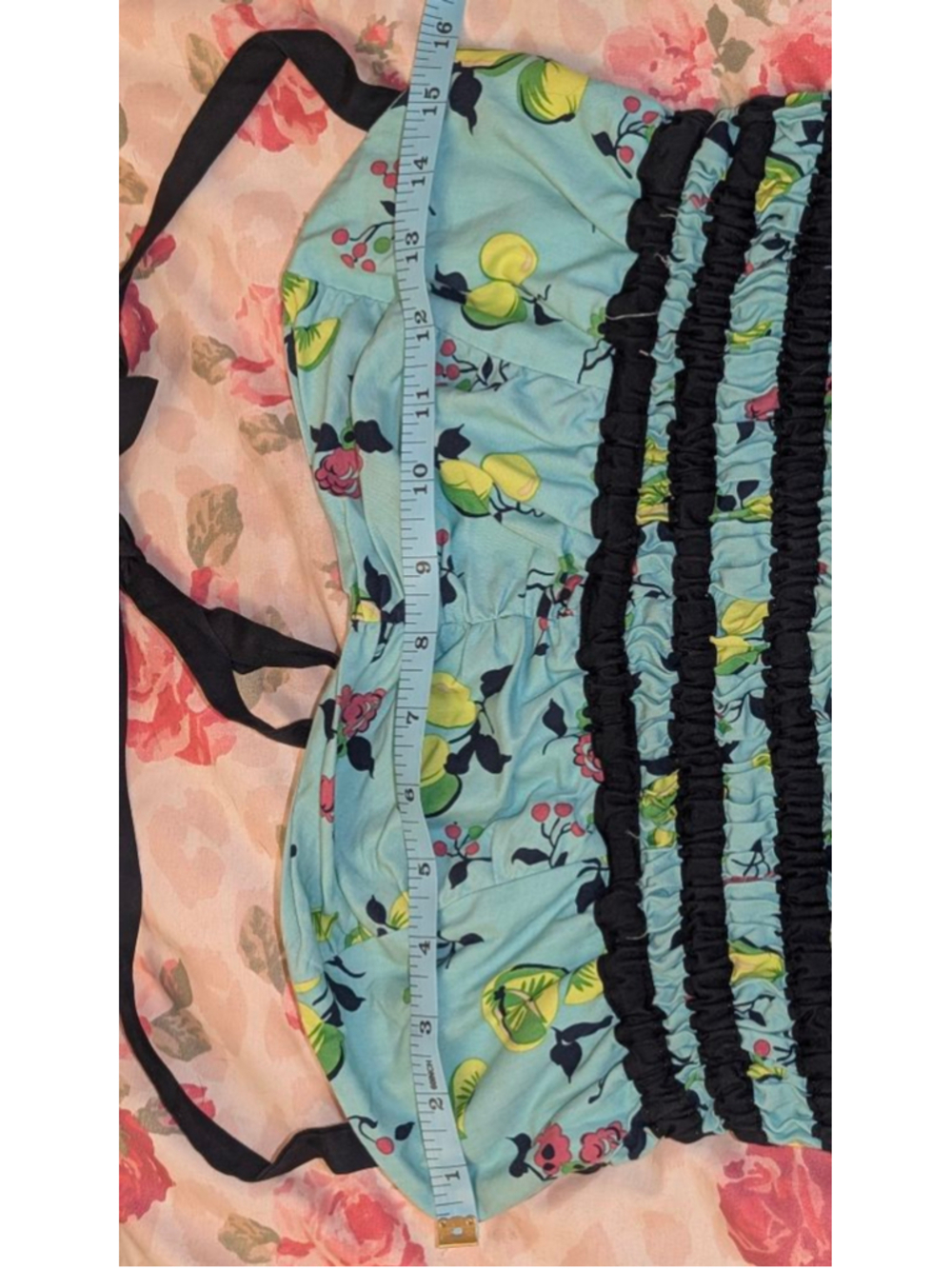 vintage Betsey Johnson fruit print Halter Dress 10 - Picture 11 of 13